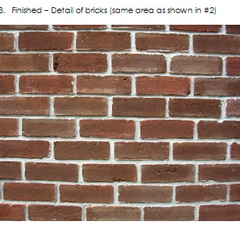 08 Finished – Detail of bricks